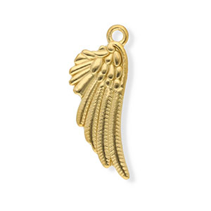Stainless Steel Charms Wing Gold Gold Approx 29X115Mm 19Mm