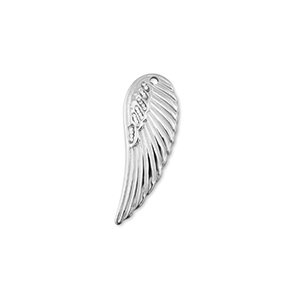 Stainless Steel Charms Wing Silver Silver Approx 11X31Mm 18Mm