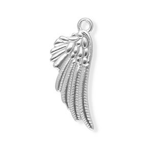 Stainless Steel Charms Wing Silver Silver Approx 29X115Mm 19Mm