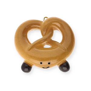 Statement charms pretzel Brown-Dark Brown